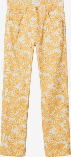 MANGO Jeans 'Tahiti' i kremfarget / gul, Produktvisning