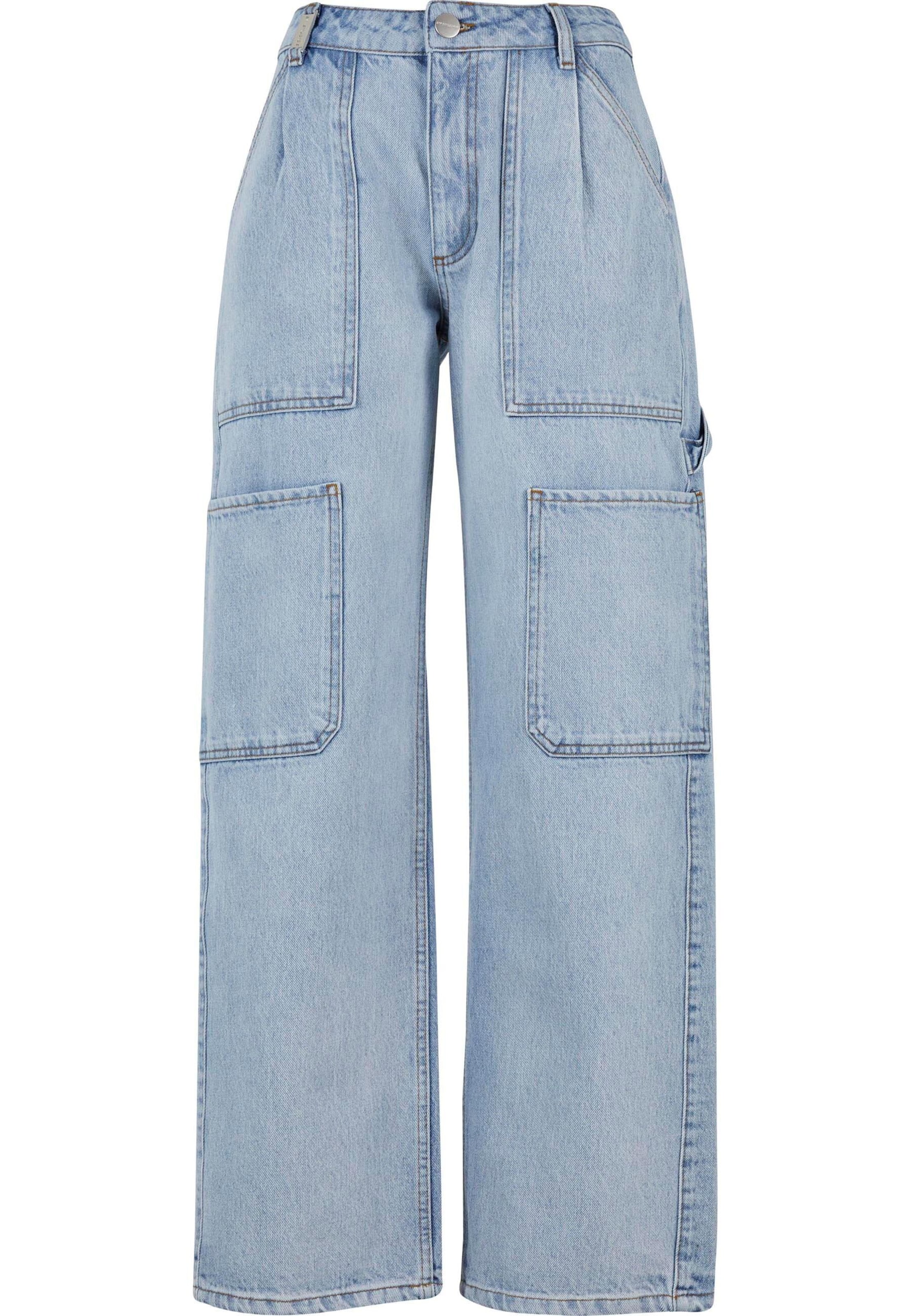 2Y Studios Loosefit Τζιν cargo 'Tali' σε μπλε: μπροστά
