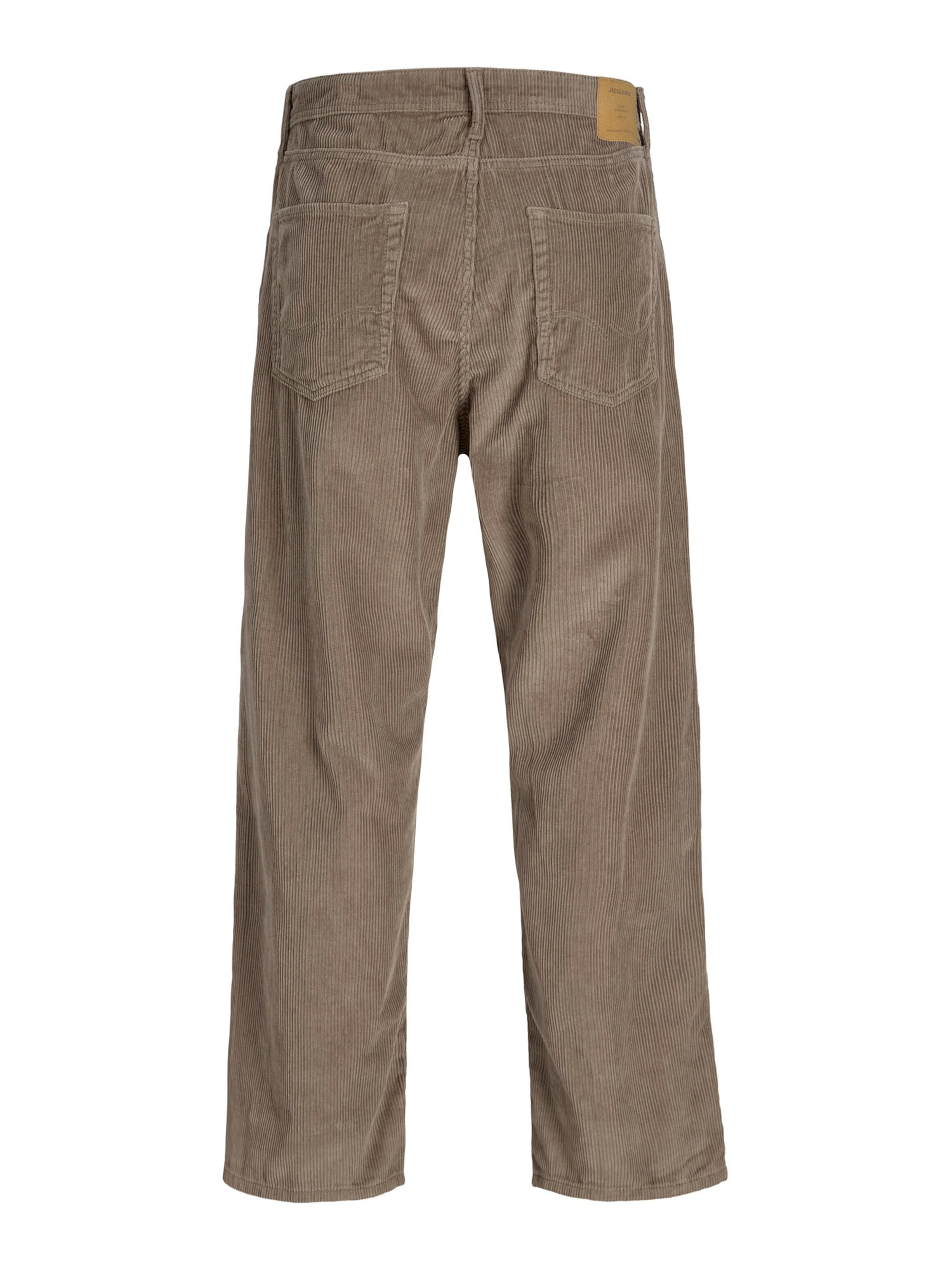 JACK & JONES Wide leg Παντελόνι 'JPSTAlex Original' σε καφέ