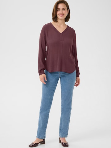 Kaffe Blouse 'KAamber' in Bruin