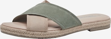 Tamaris Pantolette in Grün: Vorderseite