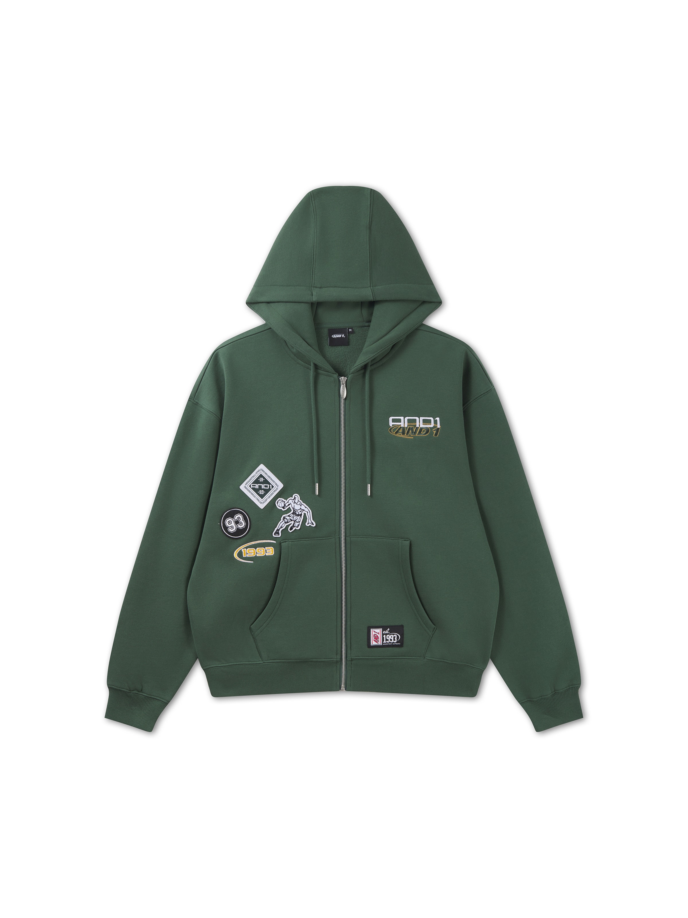 Veste de survêtement 'Respect The Game' AND1 en vert : devant