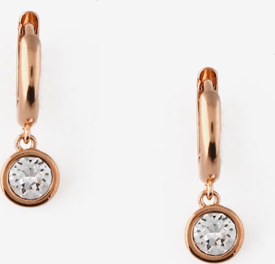 Orelia Earrings in Rose gold / Transparent, Item view