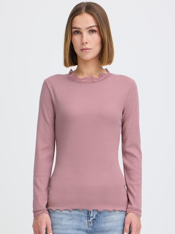 Oxmo - Camiseta ' OXNSuna Lace ' en rosa: frente