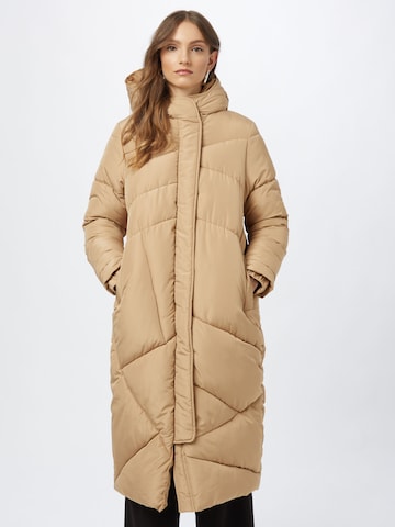 JUST FEMALE Winter coat 'Aqua' in Brown: front