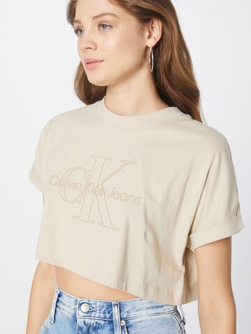 T-shirt Calvin Klein Jeans en beige