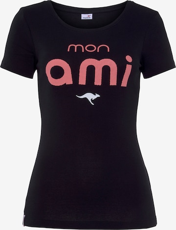 KangaROOS Shirt 'American' in Black: front