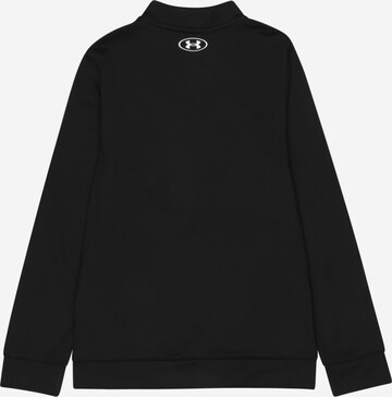 UNDER ARMOUR Athletic Zip-Up Hoodie 'Pennant' in Black