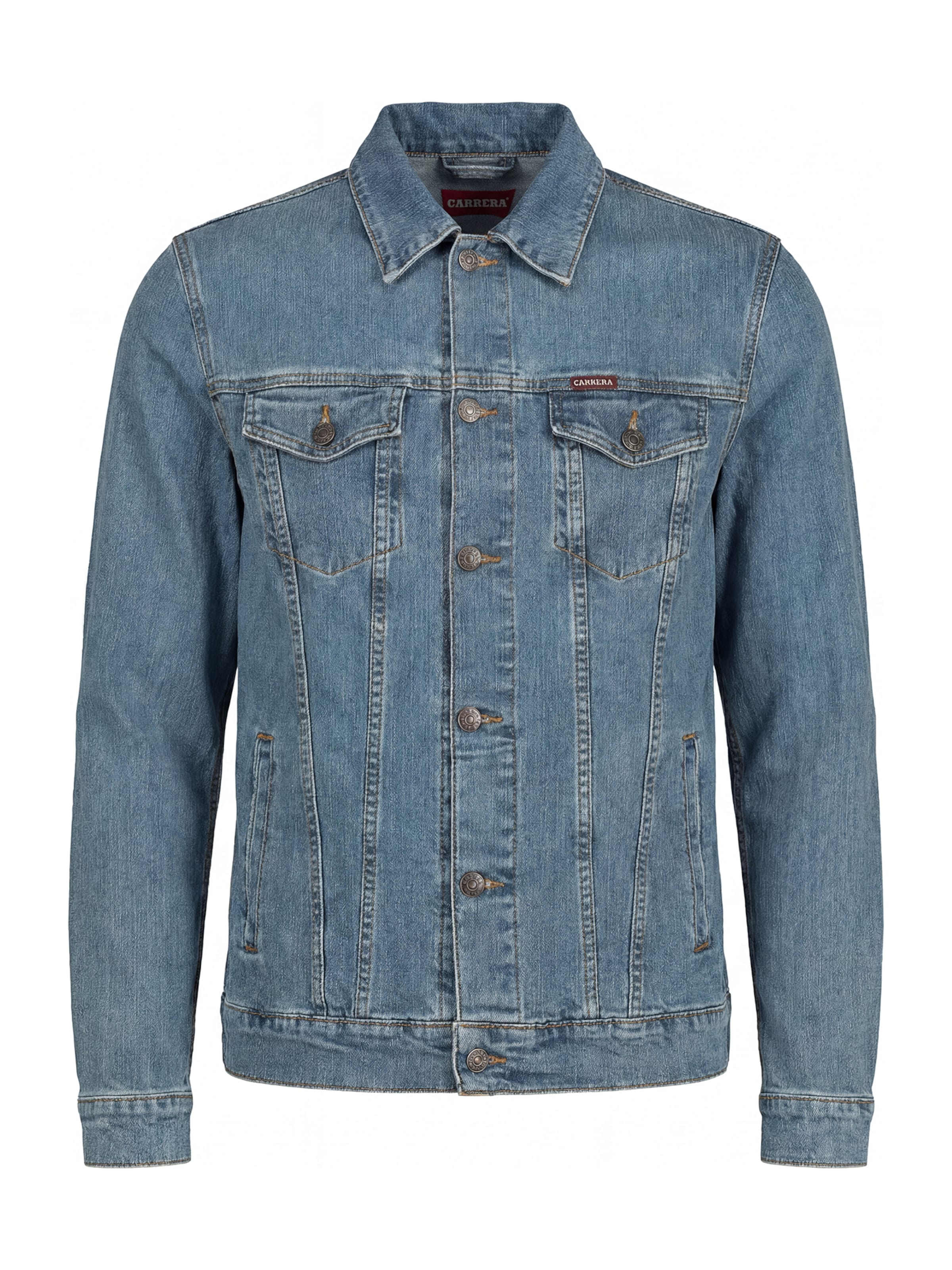 Carrera Jeans Übergangsjacke 'Trucker'‌‌‌‌‌‌‌ in Blau: Vorderseite