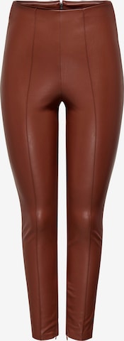 Pantalon 'Pips' ONLY en marron : devant