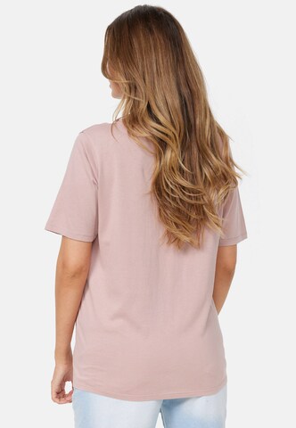 Cotton Candy Rundhals-Shirt 'Beggy' in Pink