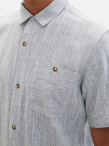 TOM TAILOR Regular fit Button Up Shirt in Grey