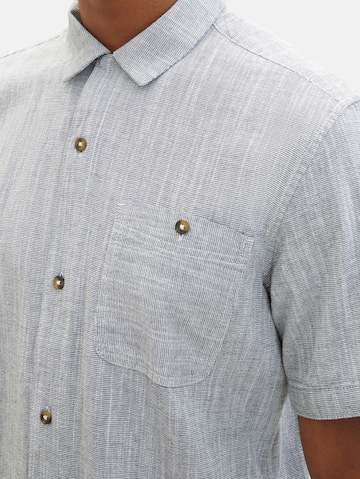 TOM TAILOR Regular fit Button Up Shirt in Grey