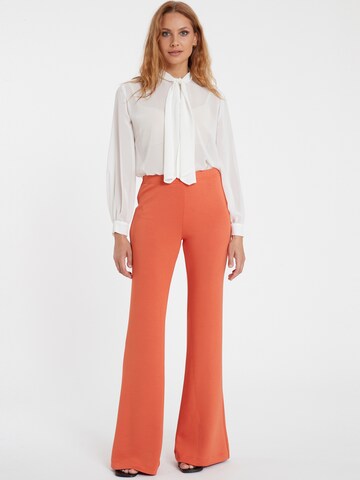 Ana Alcazar Boot cut Trousers 'Segoja' in Orange