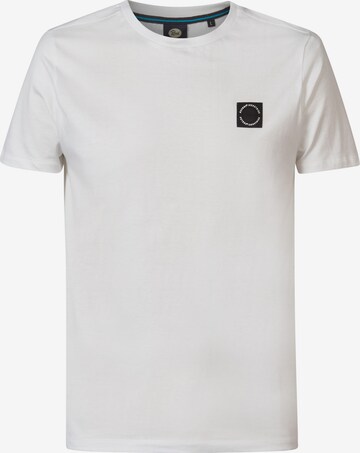 T-Shirt Petrol Industries en blanc : devant