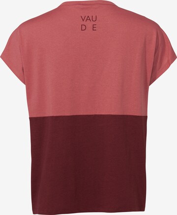 VAUDE Functioneel shirt in Rood