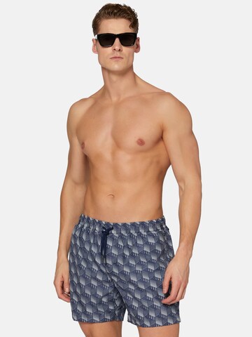 Shorts de bain 'Polka' Boggi Milano en bleu : devant