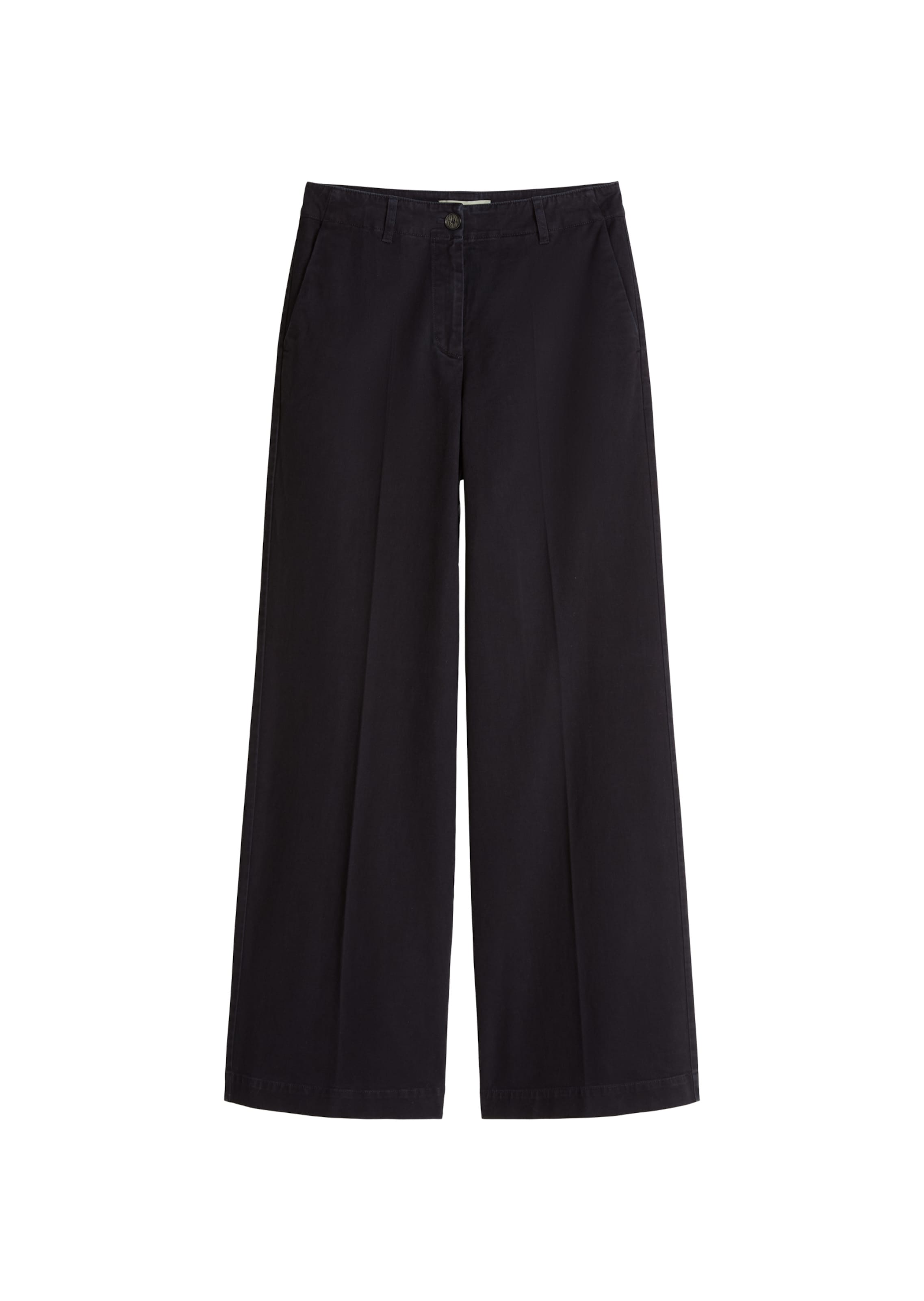 Marc O'Polo Loosefit Pantalon 'Margo' in Zwart: voorkant