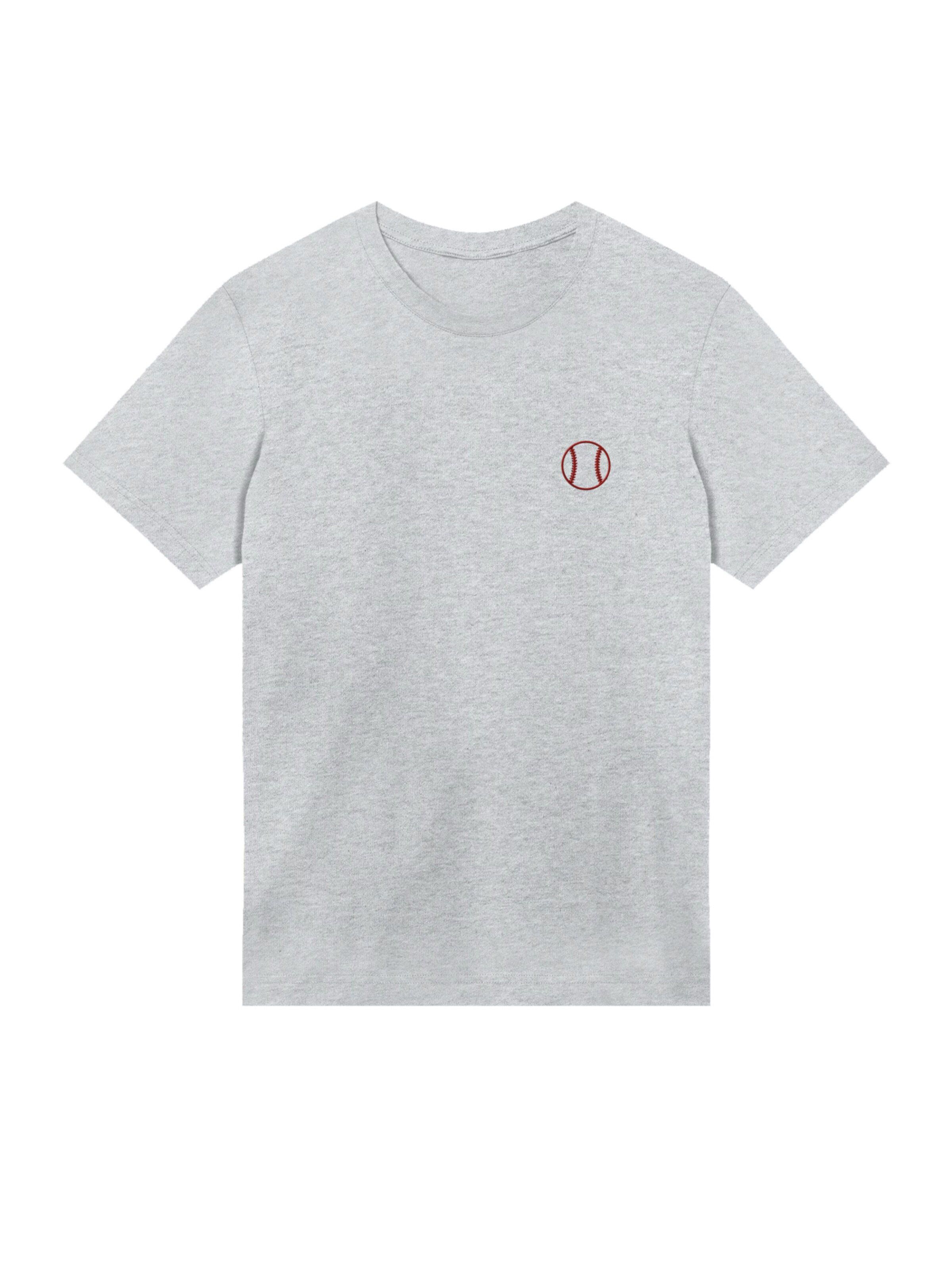F4NT4STIC Shirt 'Baseball' in Grey: front