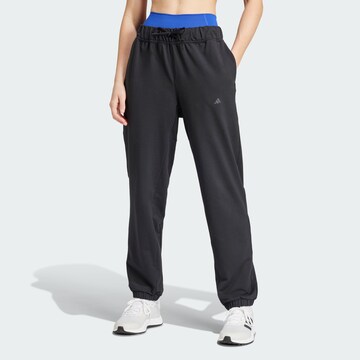 ADIDAS PERFORMANCE Tapered Sporthose 'Power' in Schwarz: Vorderseite