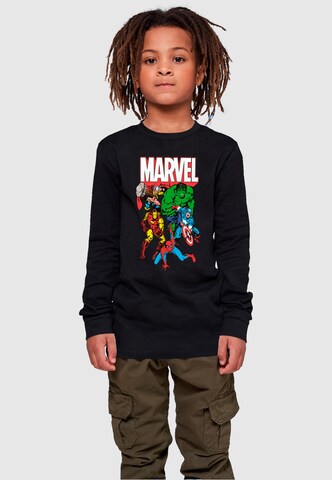 ABSOLUTE CULT Shirt 'Avengers - Marvel Comics Group' in Zwart: voorkant