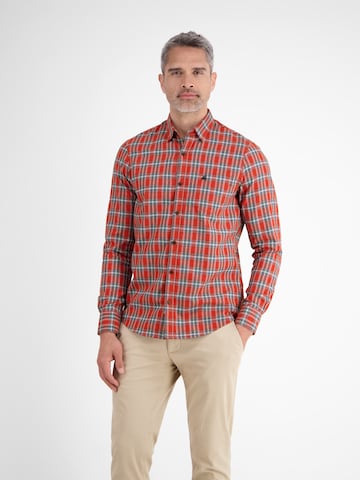 LERROS Regular fit Overhemd in Rood: voorkant