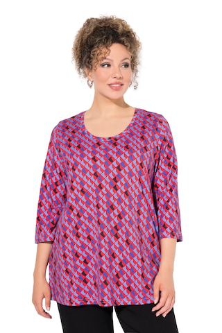 T-shirt Ulla Popken en bleu : devant