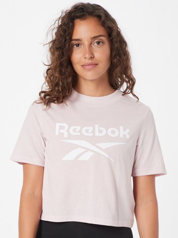 T-shirt Reebok en rose : devant