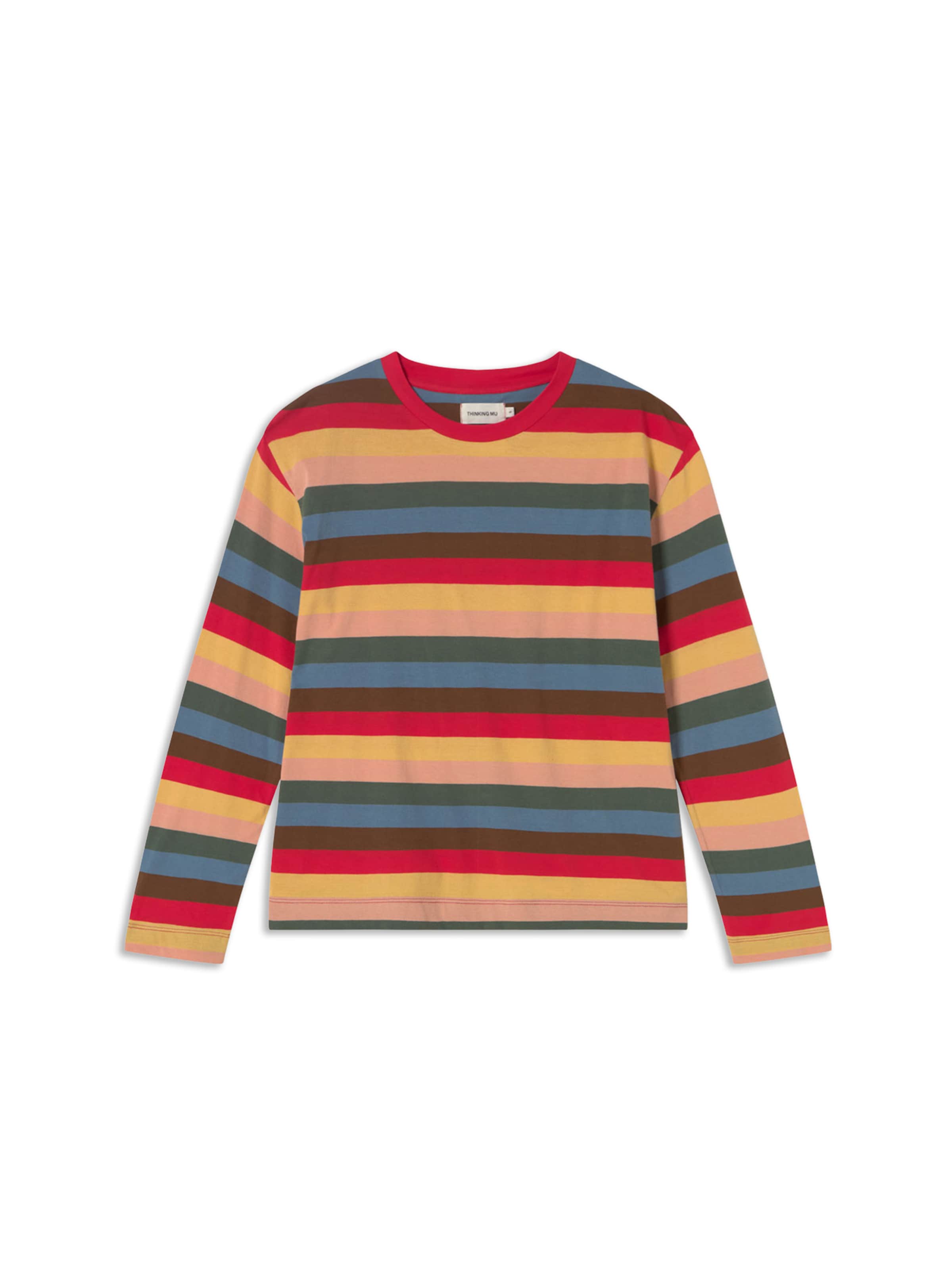 Thinking MU Shirts i mørkeblå / honning / gran / mørkerød, Produktvisning