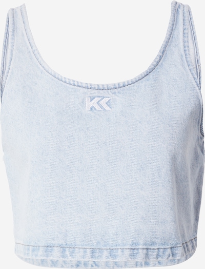 Karo Kauer Top in blue denim, Produktansicht