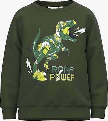 NAME IT Sweatshirt 'VILDAR' in Groen: voorkant