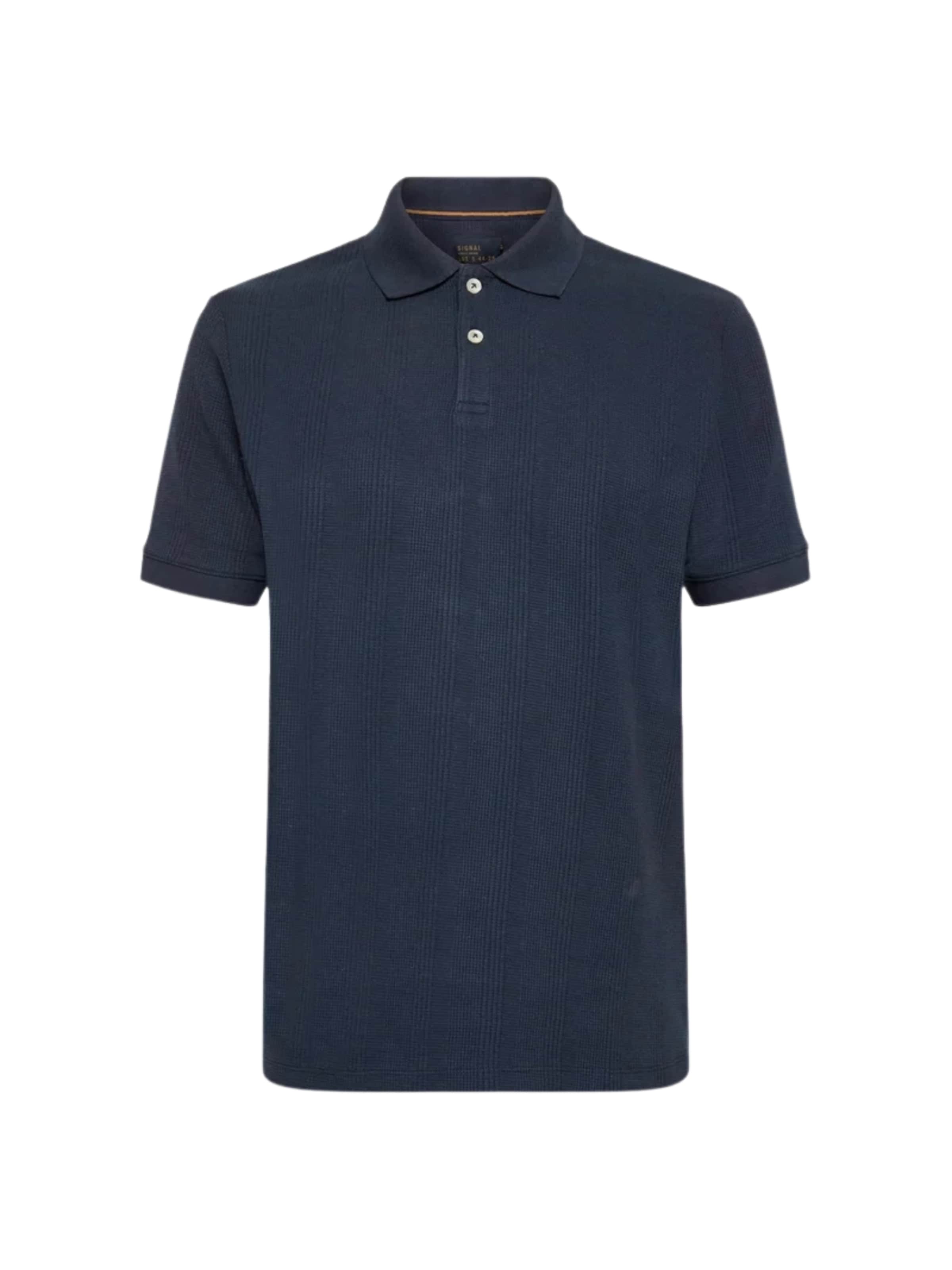 Signal Poloshirt 'Olau' in Blau: Vorderseite