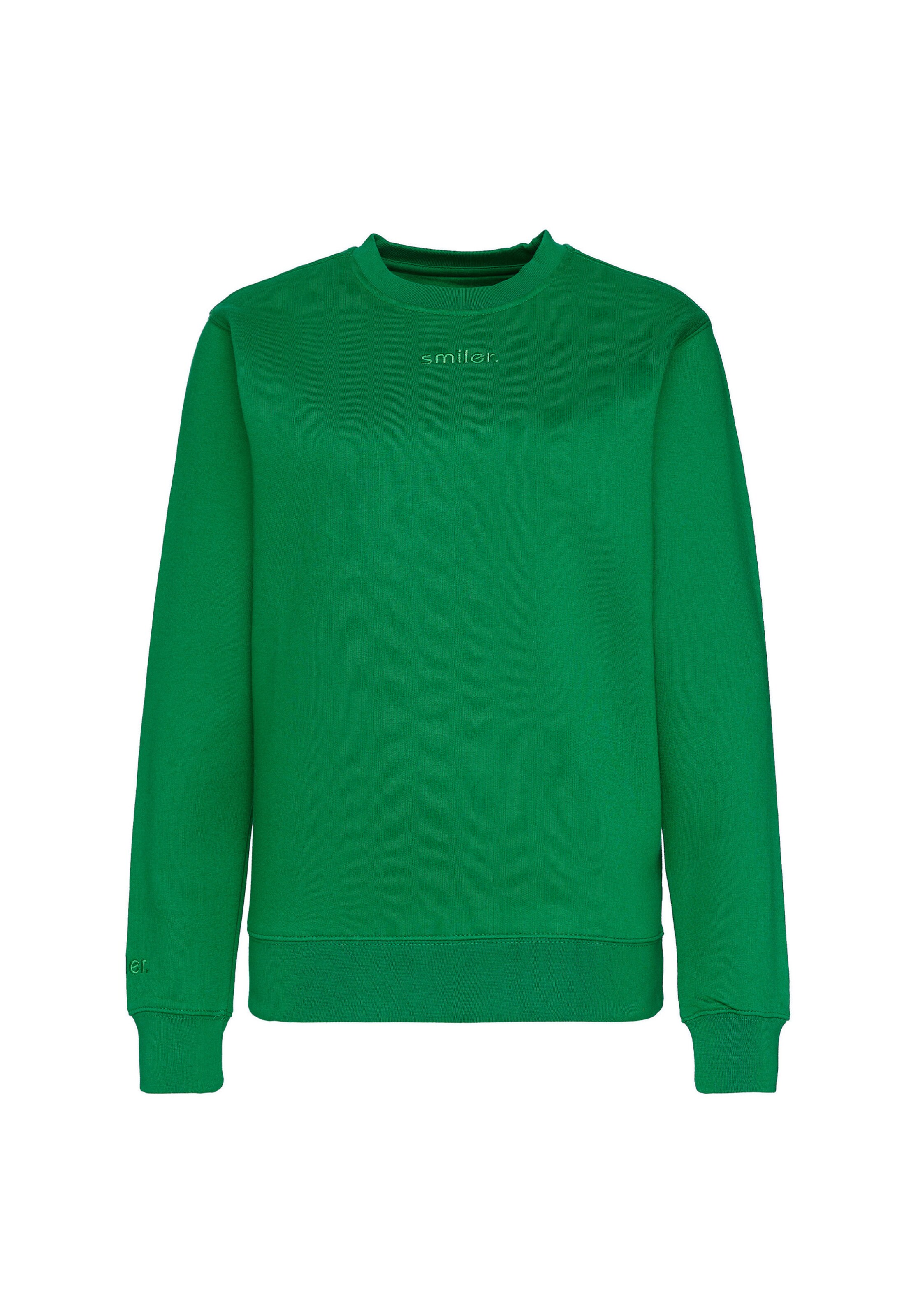 Sweat-shirt smiler. en vert : devant