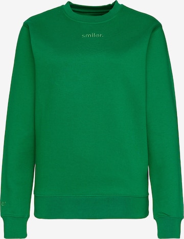 Sweat-shirt smiler. en vert : devant