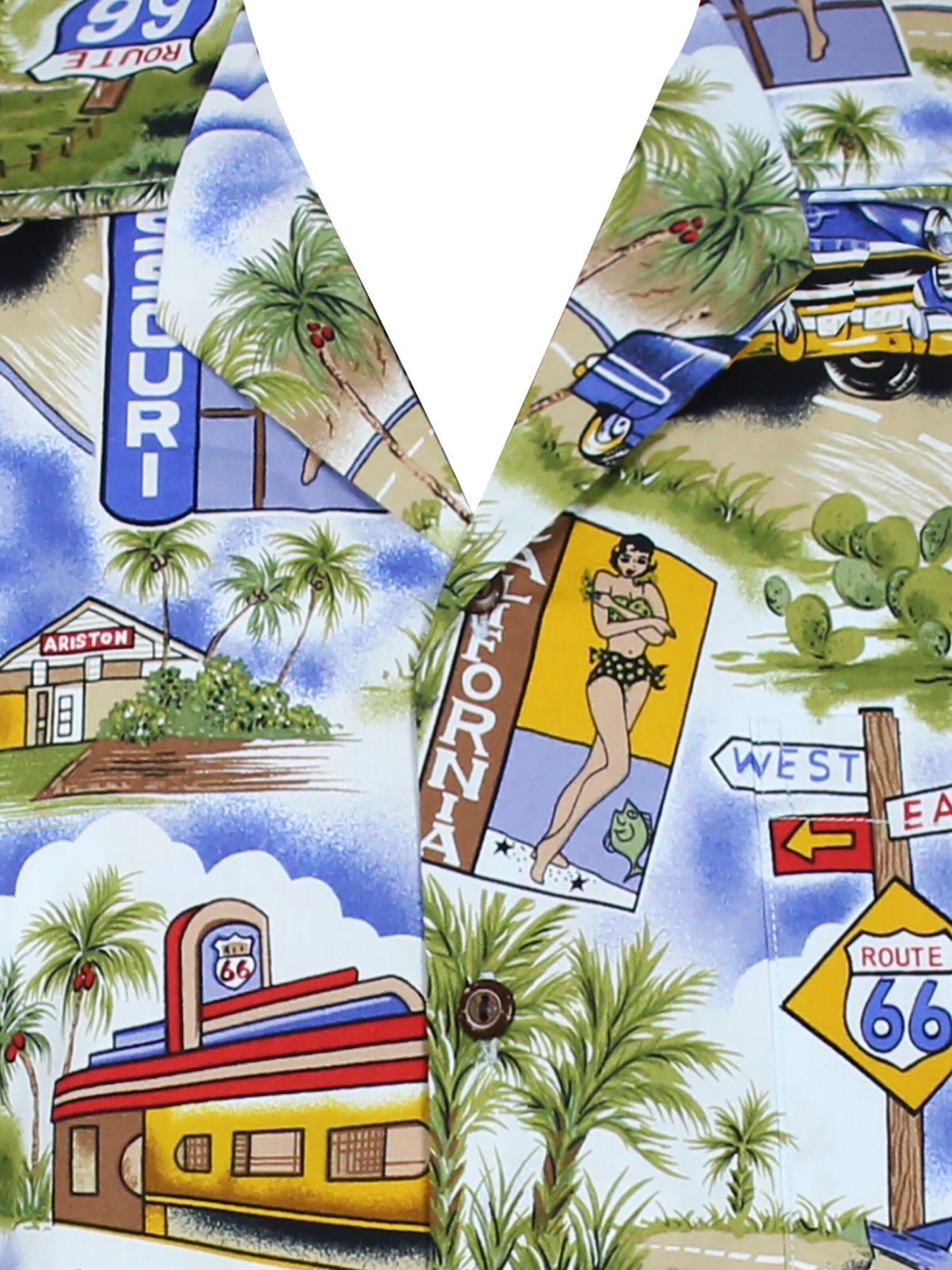 Pacific Legend Regular Fit Hemd 'Texas Arizona'‌‌‌ in Blau