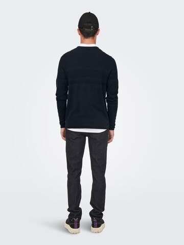 Only & Sons Sweater 'BACE' in Blue