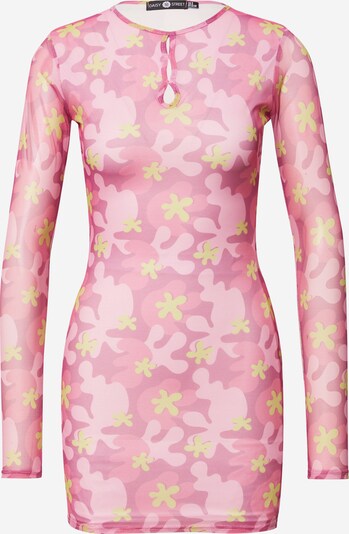 Daisy Street Kleid in hellgelb / rosa / altrosa / hellpink, Produktansicht