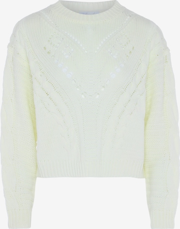 BLONDA Пуловер в бяло: отпред