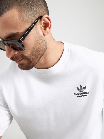 ADIDAS ORIGINALS T-Shirt 'PARIS' in Weiß