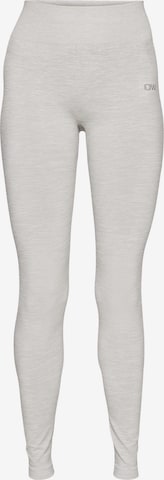 ICANIWILL Skinny Fit Спортен панталон в сиво: отпред