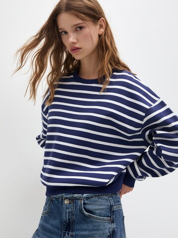 Pull&BearSweater majica - plava boja