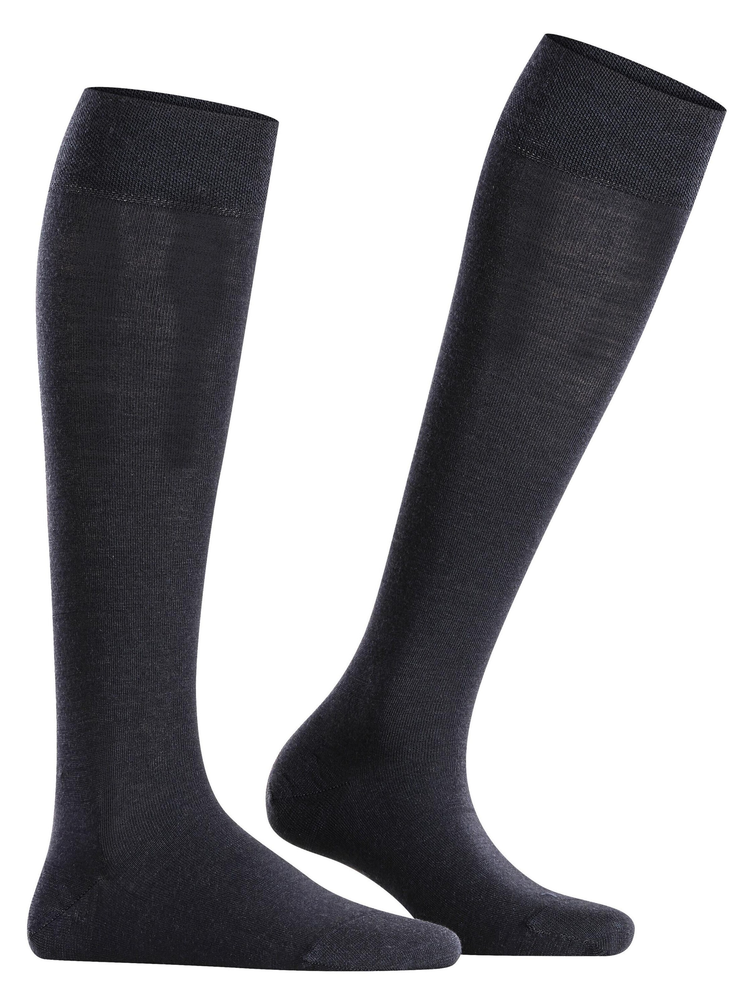FALKE Over the Knee Socks 'Sensitive Berlin' in Blue: front