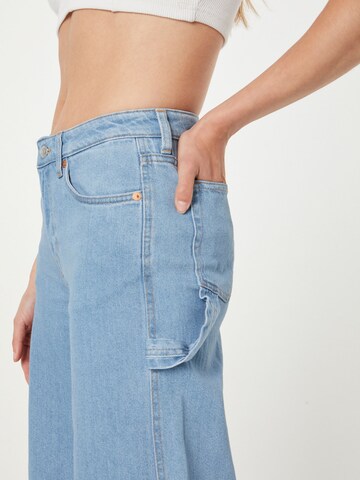 WEEKDAY Wide leg Jeans 'Young Work' in Blauw