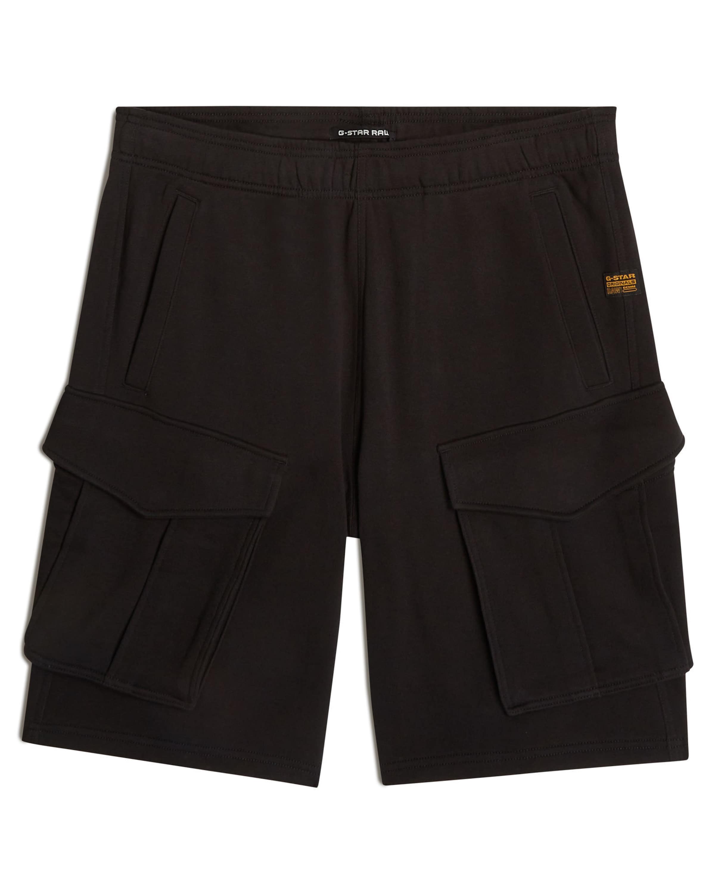 G-STAR Loosefit Cargobroek in Zwart: voorkant