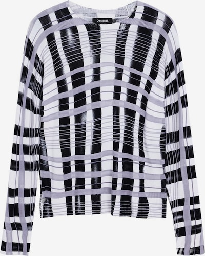 Megztinis 'Mikado' iš Desigual, spalva – alyvinė spalva / juoda / balta, Prekių apžvalga