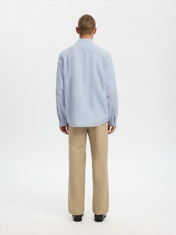 SELECTED Regular Fit Paita 'SLHCLAY' värissä sininen