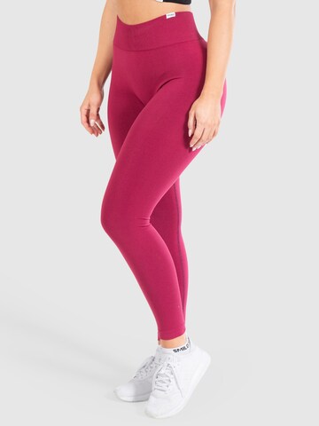 Smilodox Skinny Leggings 'Slayton Scrunch' in Rot