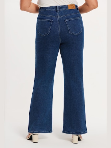 YOEK Wide leg Jeans in Blauw
