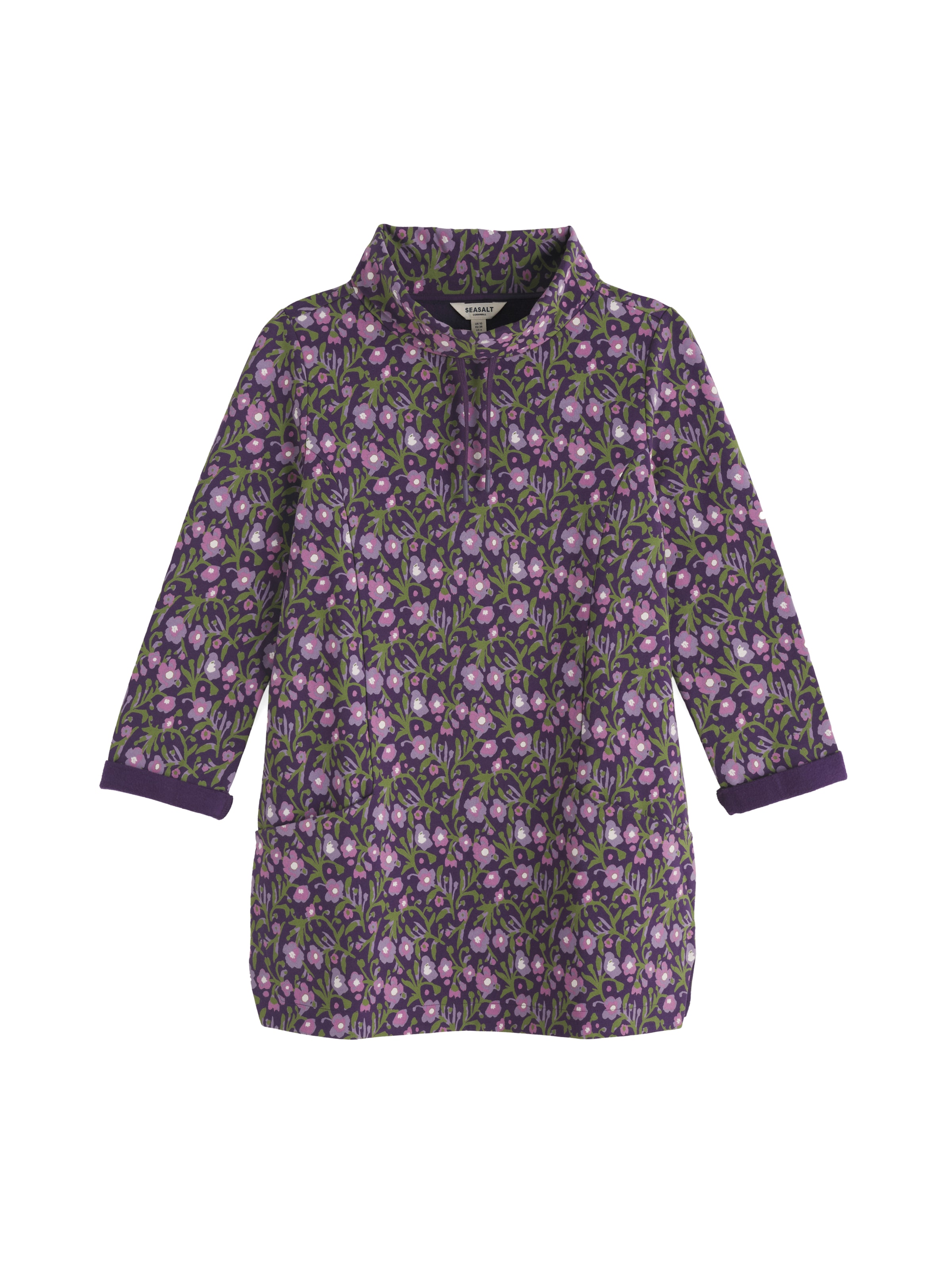 Seasalt Cornwall Shirt 'Formative' in Lila: voorkant