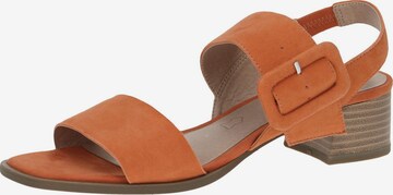 CAPRICE Sandals in Orange: front